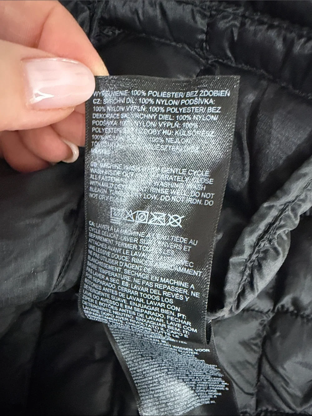 The North Face ThermoBall Jacket Men’s Large Black Insulated IOTR Logo NWT